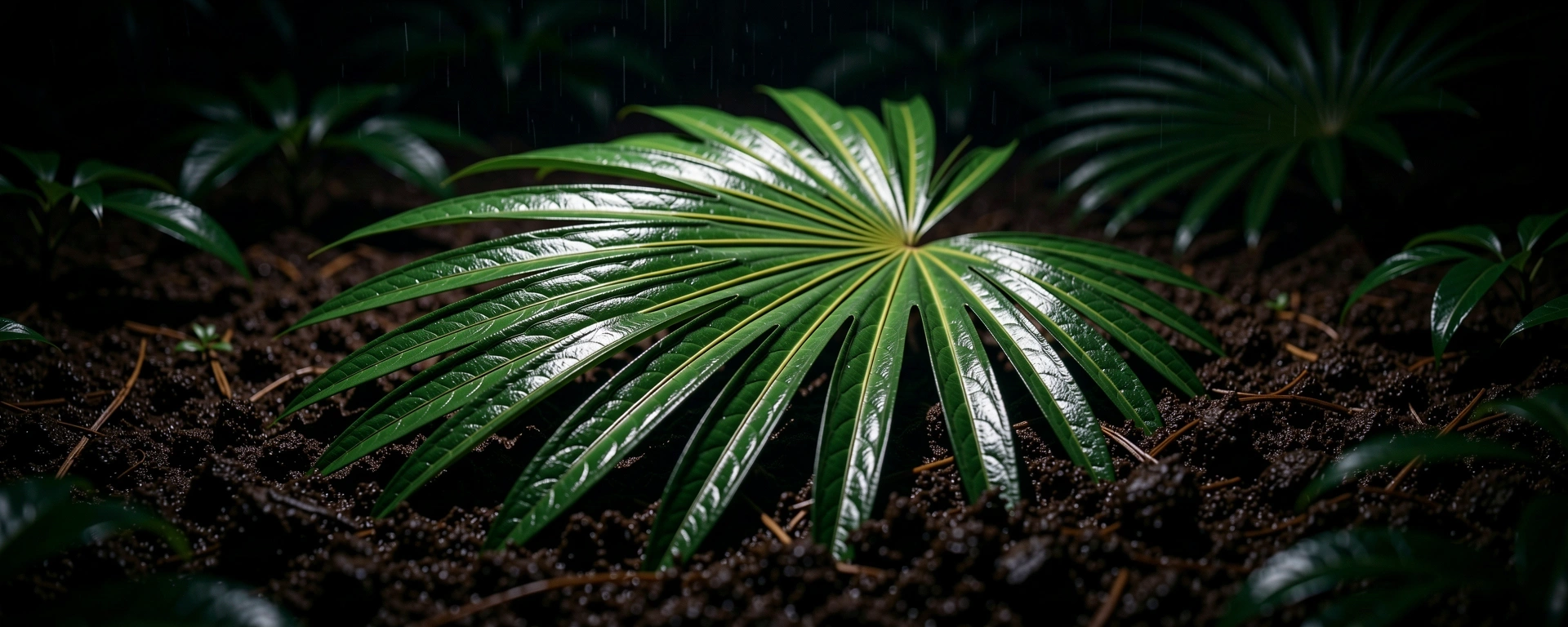 Cinematic botanical atmosphere