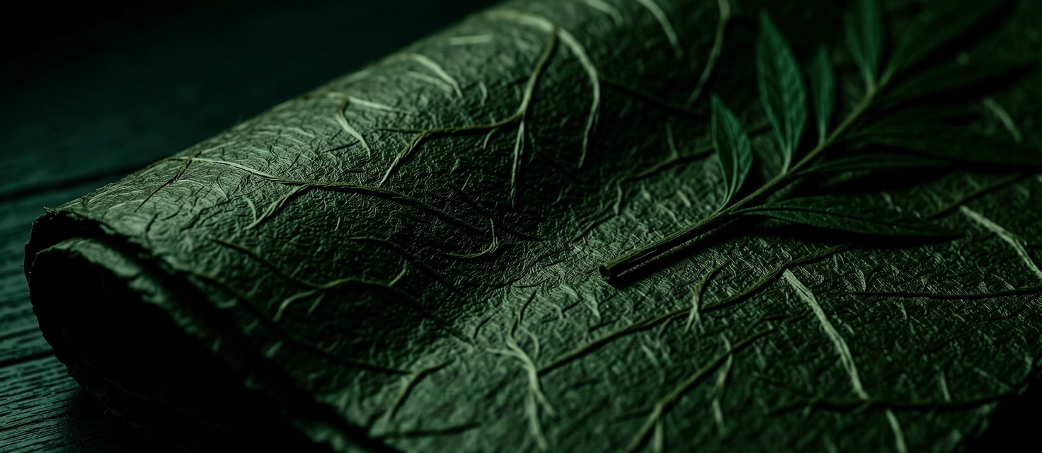 Macro botanical texture representing intellectual record